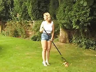 British Josephine James Gives A Blowjob In The Garden Nuvid